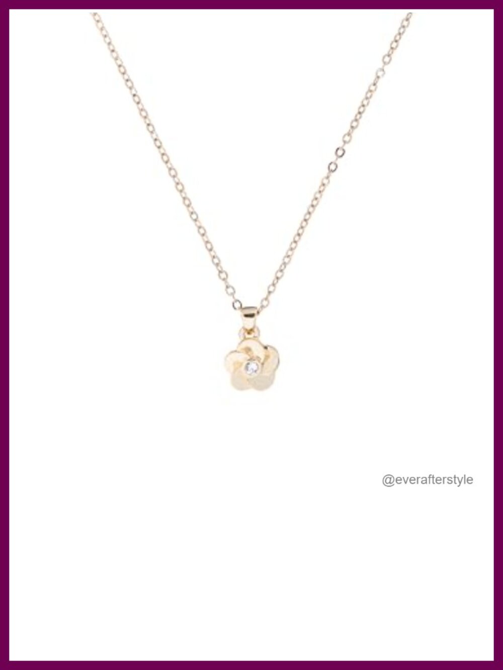 Ted Baker Parnela Polished Flower Pendant Necklace Women Gold Crystal